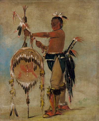 Pash-ee-pa-hó, Little Stabbing Chief, a Venerable Sauk Chief by George Catlin