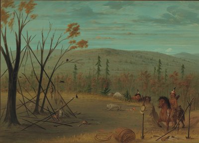 The Cheyenne Brothers Returning from Their Fall Hunt, 1861-1869 by George Catlin