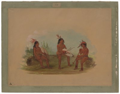 Three Young Chinook Men by George Catlin