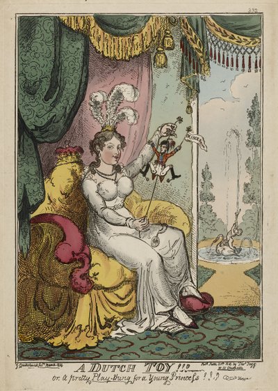 A Dutch Toy!!! or, A Pretty Play-thing for a Young Princess!!! Huzza, March 1814, Published June 20 by George Cruikshank