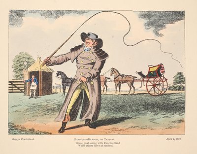 Bang-Up, Random or Tandem, 1810 by George Cruikshank