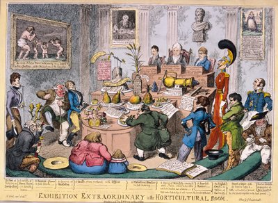 Exhibition at the Royal Horticultural Society, London by George Cruikshank