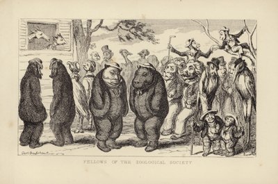 Fellows of the Zoological Society by George Cruikshank