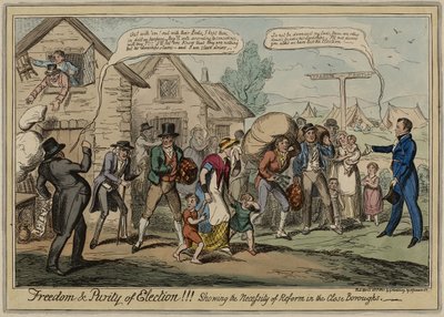 Freedom & Purity of Election!!! Showing the Necessity of Reform in the Close Boroughs by George Cruikshank