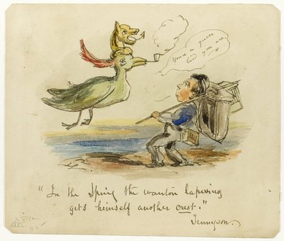 In the Spring the Wanton Lapwing Gets Himself Another Crest by George Cruikshank