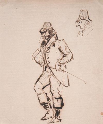 Man with a Riding Crop by George Cruikshank