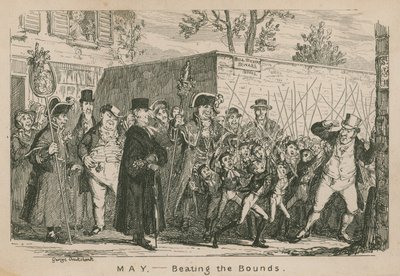 May - Beating the Bounds by George Cruikshank