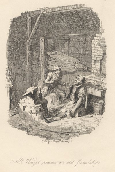 Mr. Weazel Renews an Old Friendship by George Cruikshank