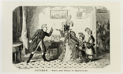 October - Mars and Venus in Opposition from George Cruikshank