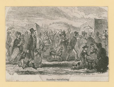 Sunday ruralizing by George Cruikshank