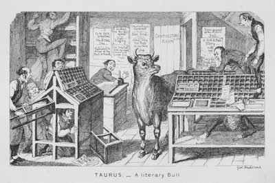 Taurus, A Literary Bull by George Cruikshank