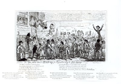 The Spa Fields Orator Hunt-ing for Popularity to Do-Good!!, pub. by J. Sidebotham by George Cruikshank