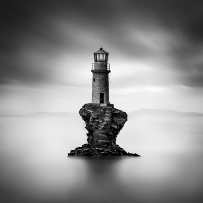 Solitary Rock Lighthouse by George Digalakis