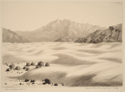 Dunes near Palm Springs, California (No.2) by George Elbert Burr