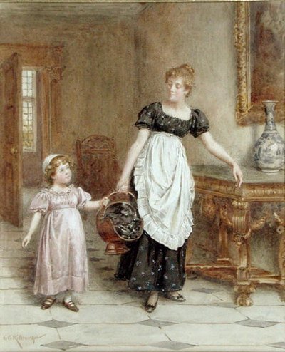 Many Hands Make Light Work by George Goodwin Kilburne