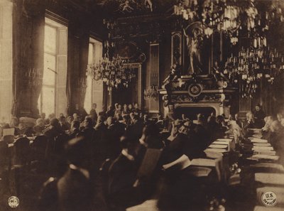 America in World War I: Interpreter translating President Poincare