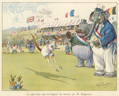 The Most Beautiful Long Jump Was Executed by Mr. Kangaroo by George Henry Thompson