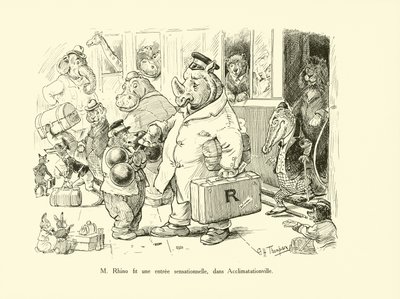Mr. Rhino Made a Sensational Entrance in Acclimatationville by George Henry Thompson