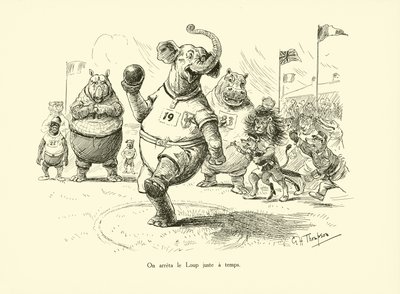 The Wolf Was Stopped Just in Time by George Henry Thompson