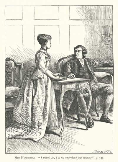 Illustration for She Stoops To Conquer by George John Pinwell