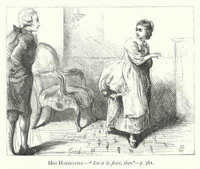 Illustration for She Stoops To Conquer by George John Pinwell