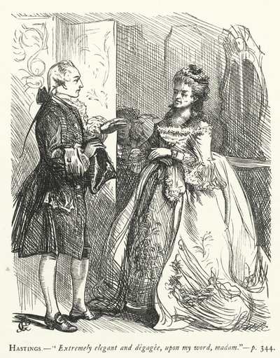 Illustration for She Stoops To Conquer by George John Pinwell