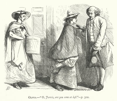Illustration for The Good-Natured Man (engraving) by George John Pinwell