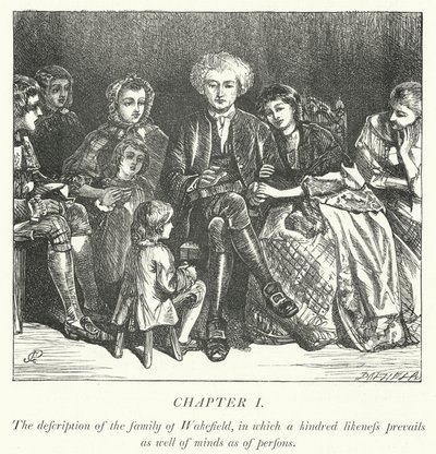 Illustration for The Vicar of Wakefield by George John Pinwell