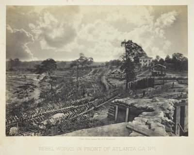 Rebel Works in Front of Atlanta, GA, No. 1 by George N. Barnard