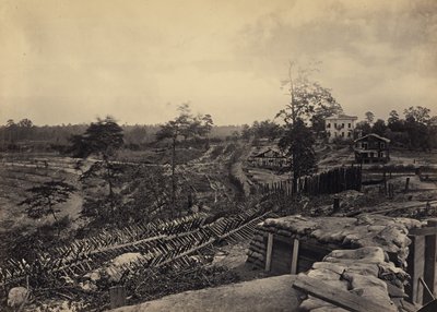 Rebel Works in Front of Atlanta, Georgia, No. 1 by George N. Barnard
