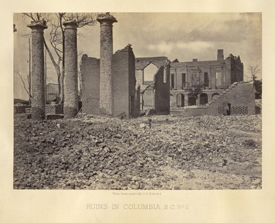 Ruins in Columbia, S.C. No. 2 by George N. Barnard