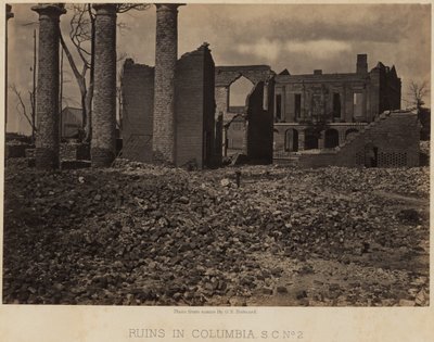 Ruins in Columbia, S.C. No. 2 by George N. Barnard