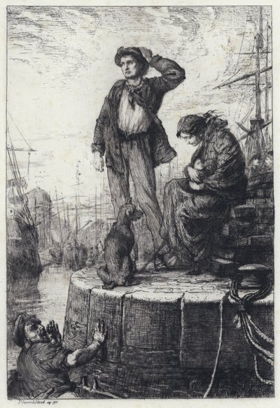 Emigrants at Liverpool by George Percy Jacomb Hood