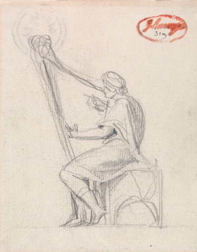 David Playing the Harp by George Romney