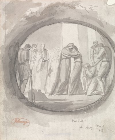 Farewell of Mary Stuart by George Romney