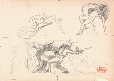 Figure Composition Study; Hell by George Romney