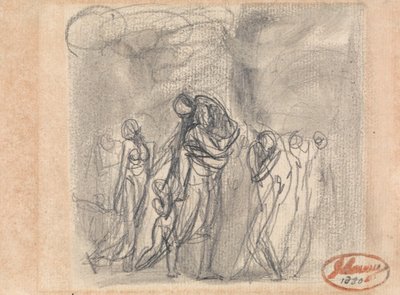 Fleeing Group of Figures by George Romney