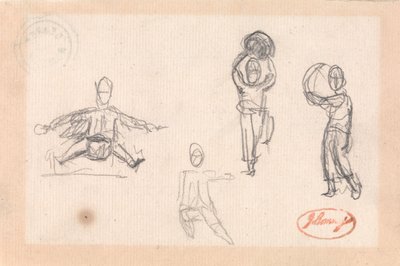 Four Sketches of a Child at Play by George Romney