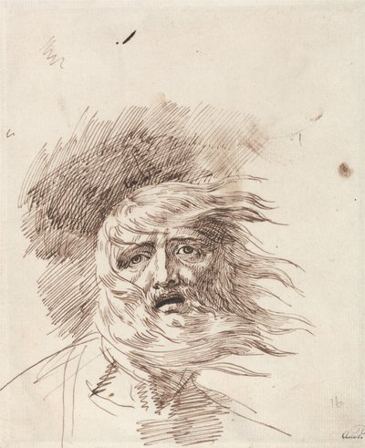 Lear in the Storm, King Lear, Act III, Scene II by George Romney