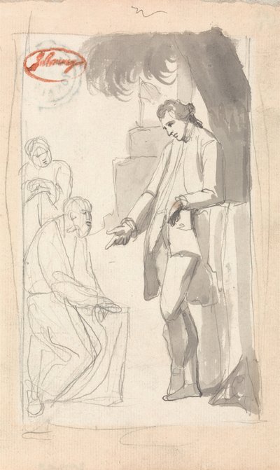 Major Thomas Pearson and the Brahman by George Romney