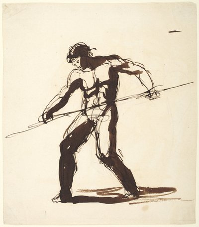 Man with a Lance by George Romney
