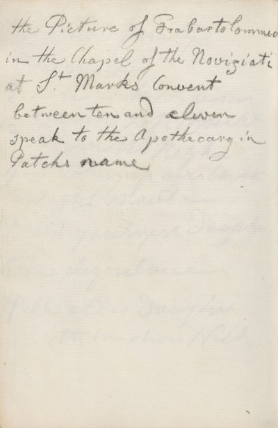 Manuscript Notes by George Romney