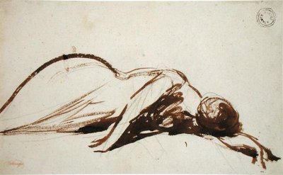 Prostrate Woman by George Romney