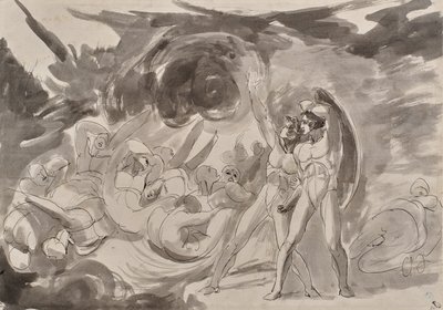 Satan Surveying the Fallen Angels by George Romney