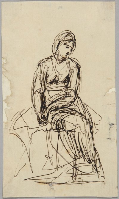 Seated Female Figure by George Romney