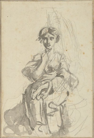 Seated Female Figure by George Romney