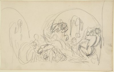 Sketch for Howard Visiting Prisons by George Romney