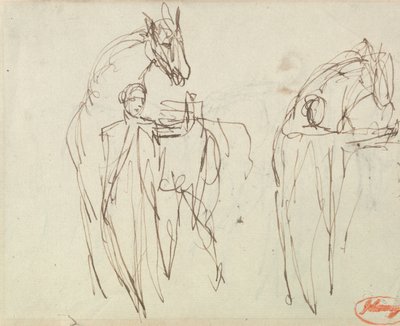 Sketches for a Man with a Horse by George Romney