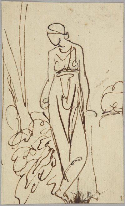 Standing Female Figure, Portrait Study by George Romney