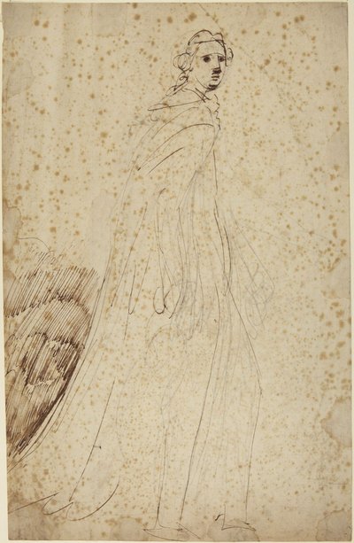 Striding Woman, Portrait Study by George Romney